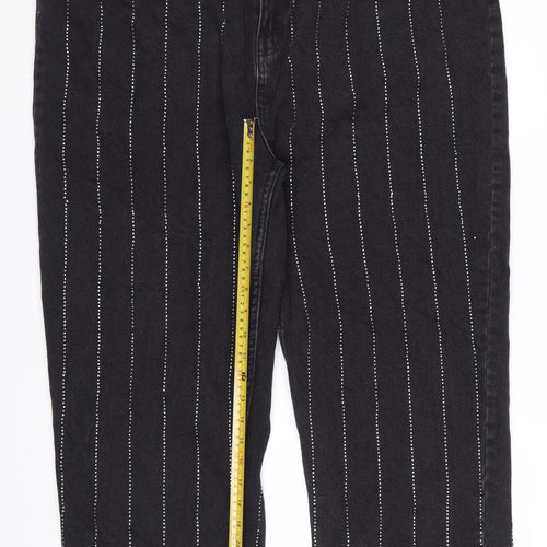 Rita Ora x Primark Women’s Black Studded Straight Jeans Size 20