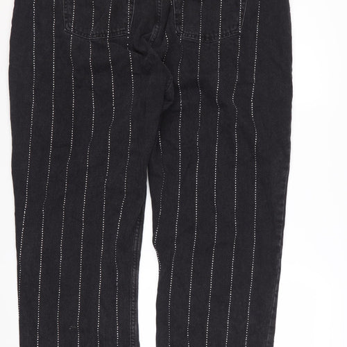 Rita Ora x Primark Women’s Black Studded Straight Jeans Size 20
