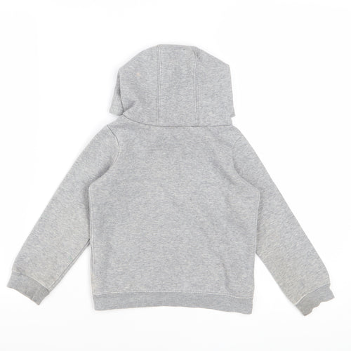 Nike Boys Grey Pullover Hoodie 2-3 Years Cotton Blend Graphic Logo