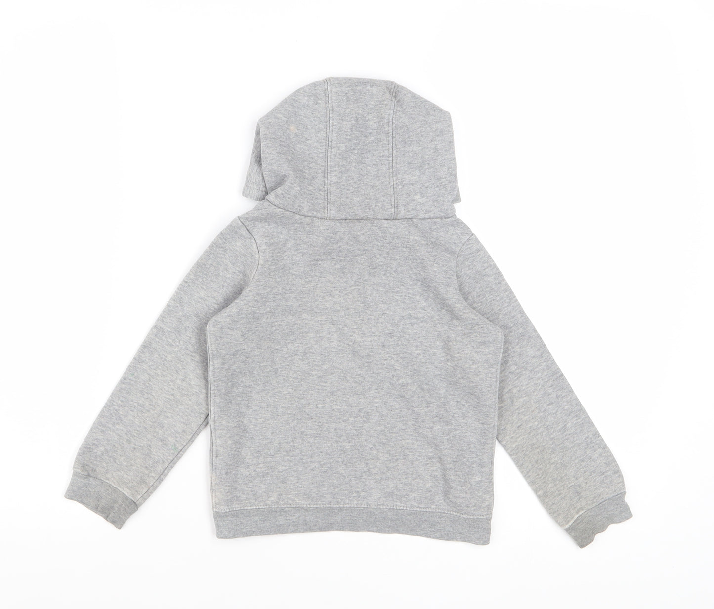 Nike Boys Grey Pullover Hoodie 2-3 Years Cotton Blend Graphic Logo