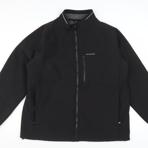 Craghoppers Men’s Black 2XL Softshell Jacket Windproof Water Resistant