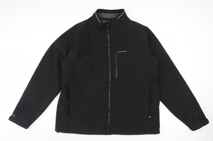 Craghoppers Men’s Black 2XL Softshell Jacket Windproof Water Resistant