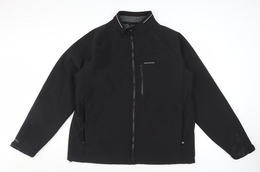 Craghoppers Men’s Black 2XL Softshell Jacket Windproof Water Resistant