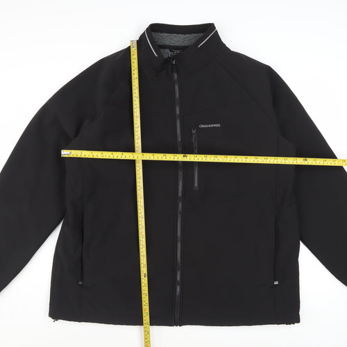 Craghoppers Men’s Black 2XL Softshell Jacket Windproof Water Resistant