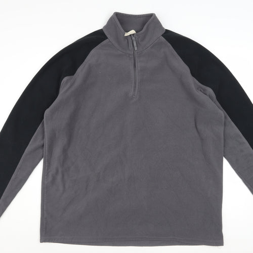 Mountain Warehouse Men’s Grey Fleece 1/4 Zip Sweatshirt 2XL