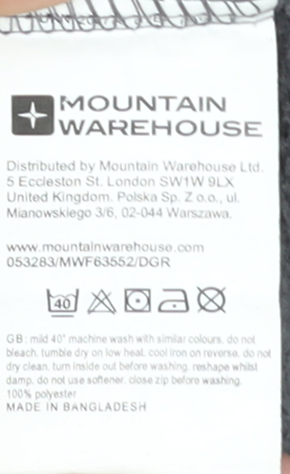 Mountain Warehouse Men’s Grey Fleece 1/4 Zip Sweatshirt 2XL