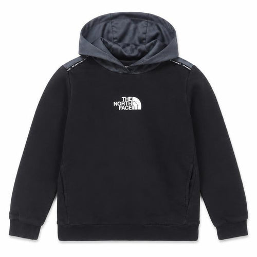 The North Face Boys Black Pullover Hoodie L Cotton Blend Warm Top