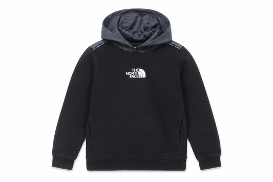 The North Face Boys Black Pullover Hoodie L Cotton Blend Warm Top