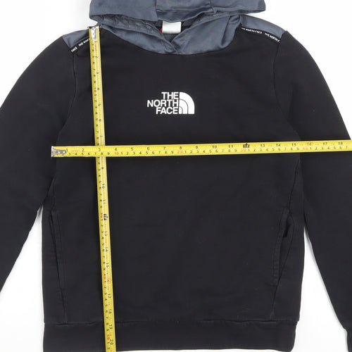 The North Face Boys Black Pullover Hoodie L Cotton Blend Warm Top