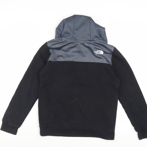The North Face Boys Black Pullover Hoodie L Cotton Blend Warm Top