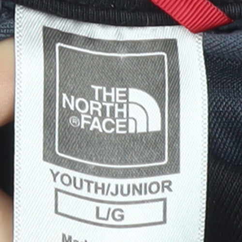 The North Face Boys Black Pullover Hoodie L Cotton Blend Warm Top