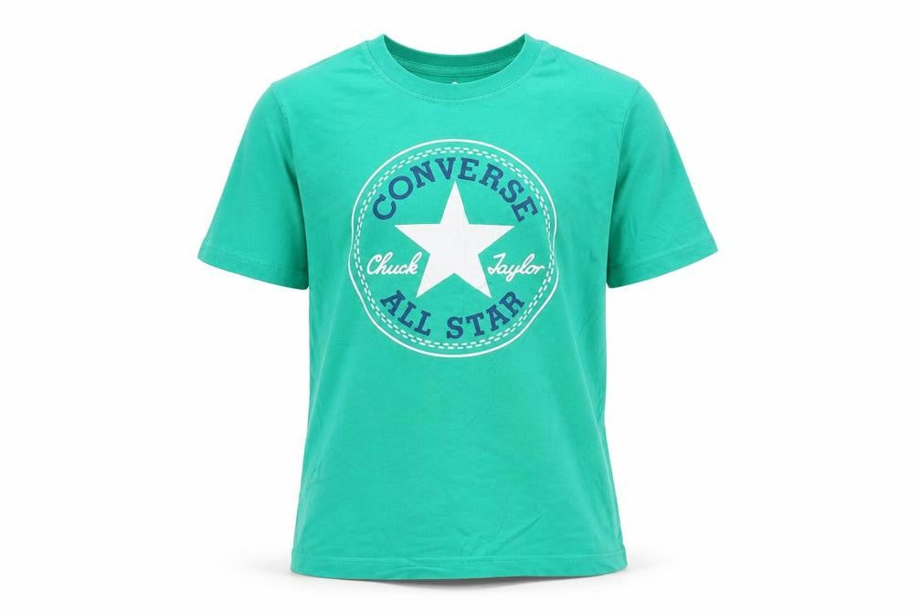 Converse Boys Green Logo T-Shirt Size 10-12 Years Short Sleeve Cotton