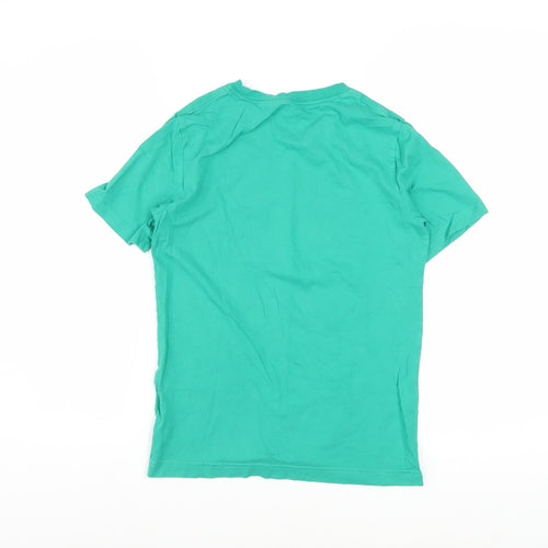 Converse Boys Green Logo T-Shirt Size 10-12 Years Short Sleeve Cotton