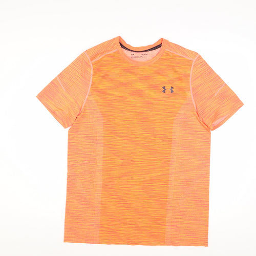 Under Armour Men's Orange HeatGear Fitted Active T-Shirt M