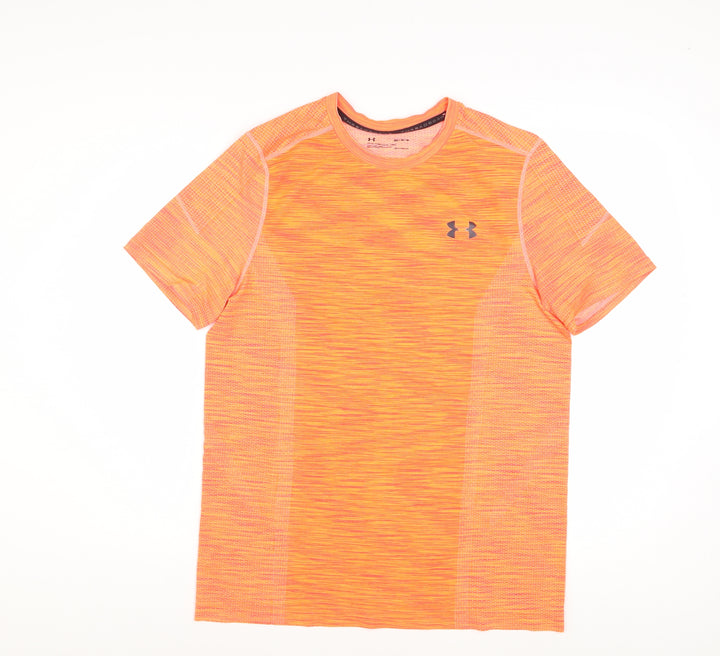 Under Armour Men's Orange HeatGear Fitted Active T-Shirt M