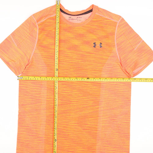 Under Armour Men's Orange HeatGear Fitted Active T-Shirt M