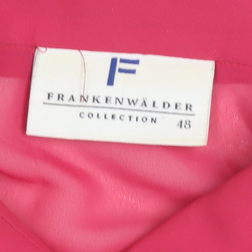 Frankenwälder Women Pink 3/4 Sleeve Button-Up Blouse UK 20