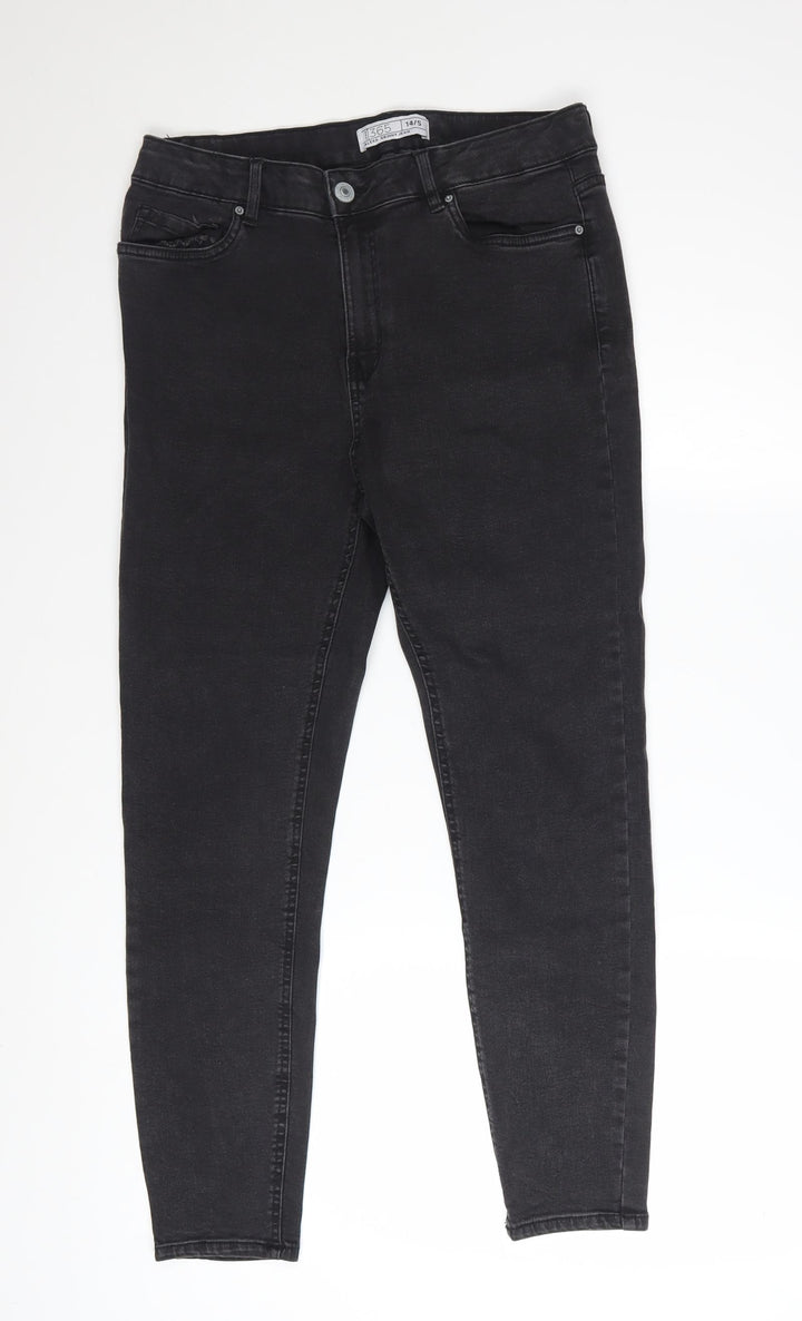 Denim 365 Women Black Size 14/S Skinny Jeans Cotton Blend