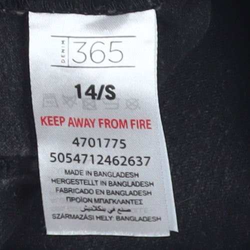 Denim 365 Women Black Size 14/S Skinny Jeans Cotton Blend