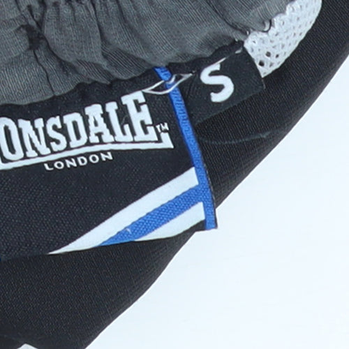 Lonsdale Men's Black Regular Fit Quick Dry Sports Shorts Size S