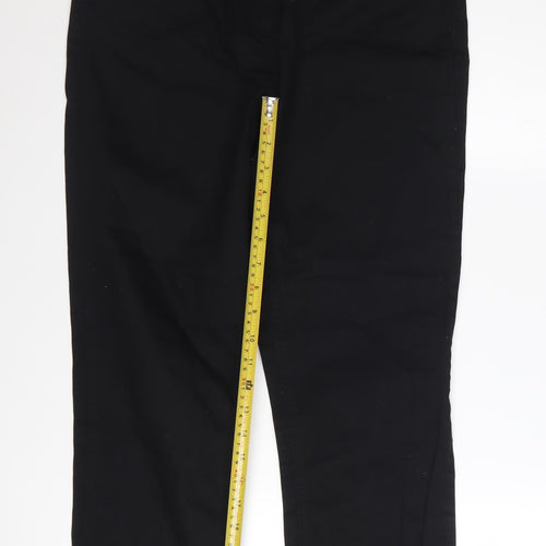 SOON Women's Black Stretch Straight Jeans Size 14 Regular