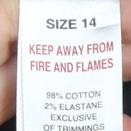 SOON Women's Black Stretch Straight Jeans Size 14 Regular