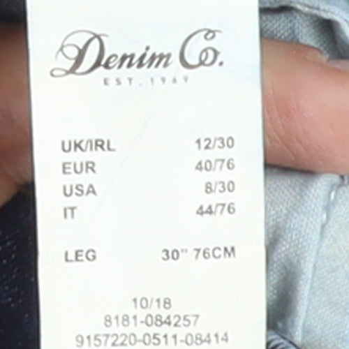 Denim Co. Women Blue Size 12 Skinny Stretch Jeans