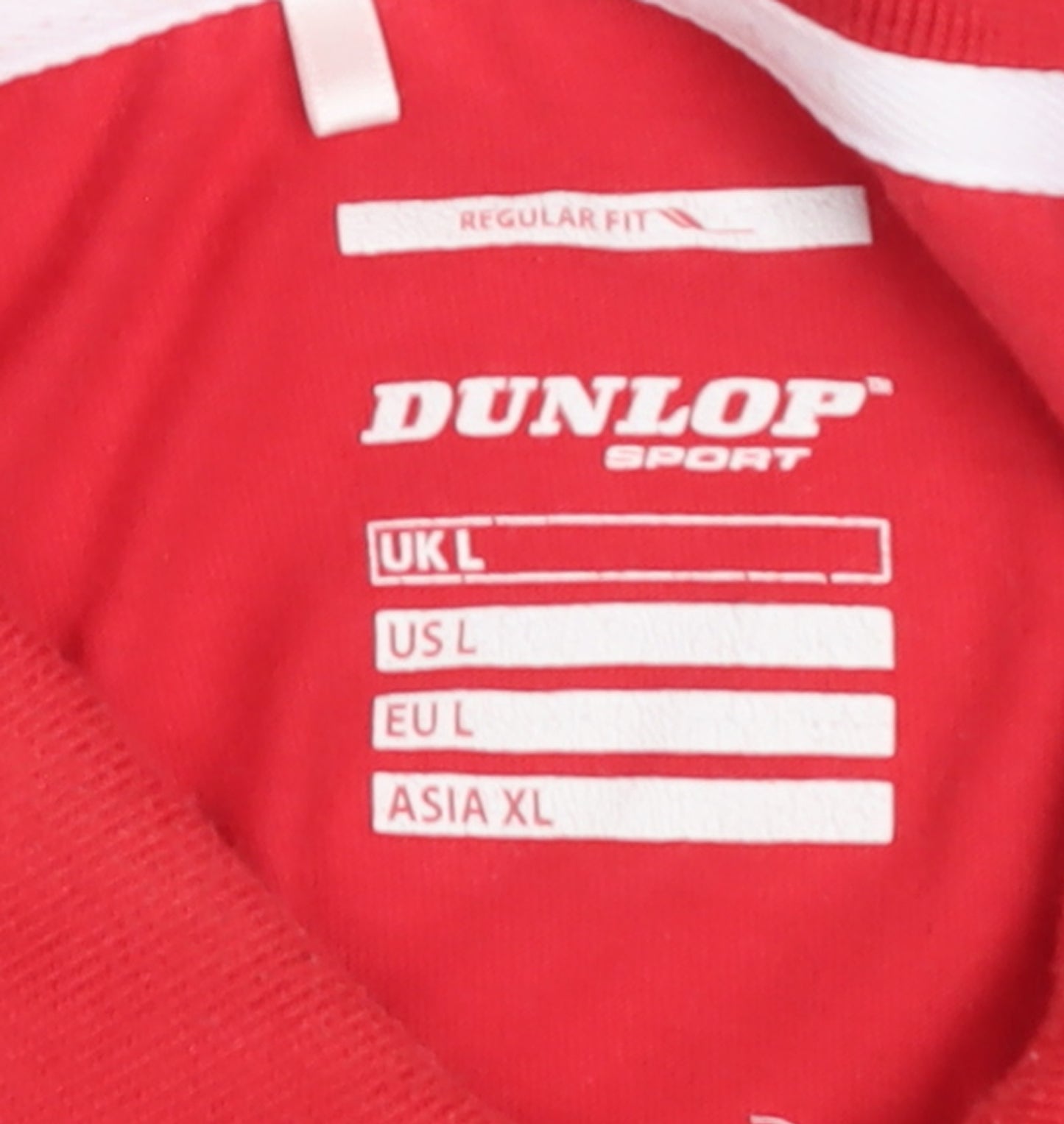 Dunlop Men Red Regular Fit Cotton Blend Polo Shirt Size L