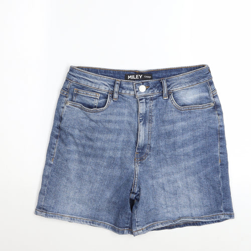 George Women Blue Denim Shorts Size 12 Classic 5-Pocket Style