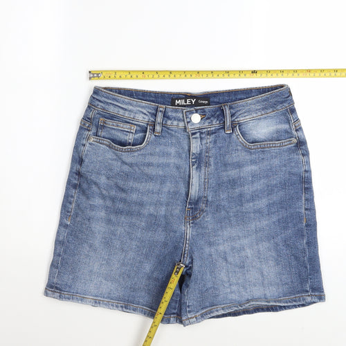 George Women Blue Denim Shorts Size 12 Classic 5-Pocket Style