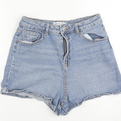 Denim Co. Women's Blue High Rise Mom Denim Shorts Size 10