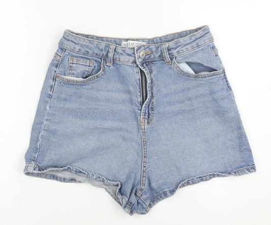 Denim Co. Women's Blue High Rise Mom Denim Shorts Size 10