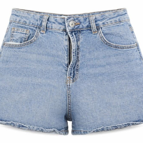 Denim Co. Women's Blue High Rise Mom Denim Shorts Size 10