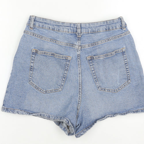 Denim Co. Women's Blue High Rise Mom Denim Shorts Size 10