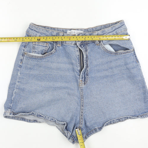 Denim Co. Women's Blue High Rise Mom Denim Shorts Size 10