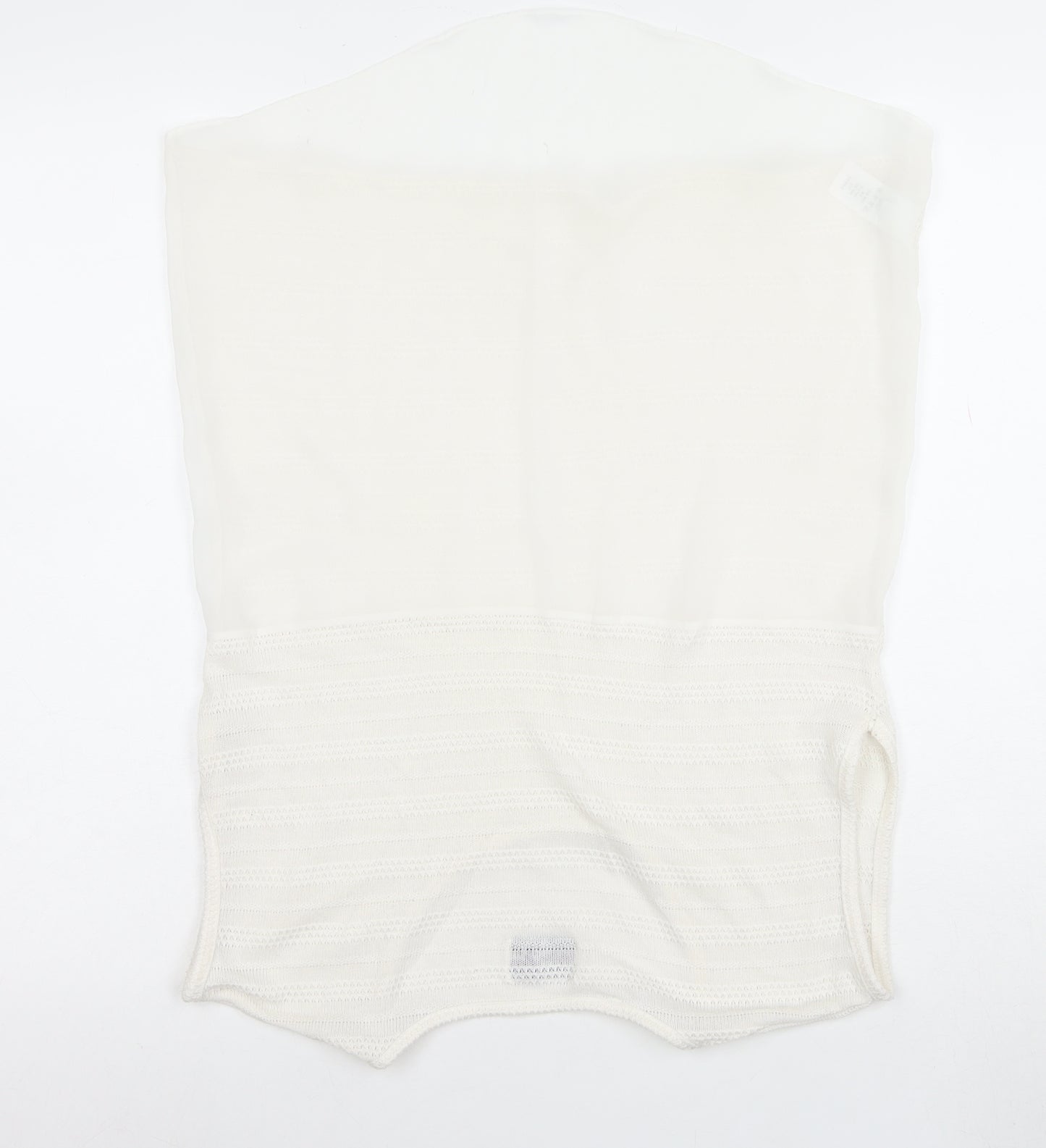 Next Women's Ivory Knit Sleeveless Crew Neck Top Size 10