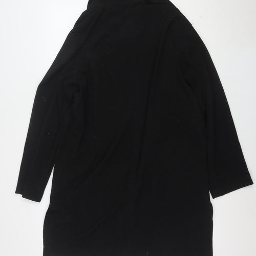 Warehouse Women’s Black Crepe Blazer Size 12 Regular Fit