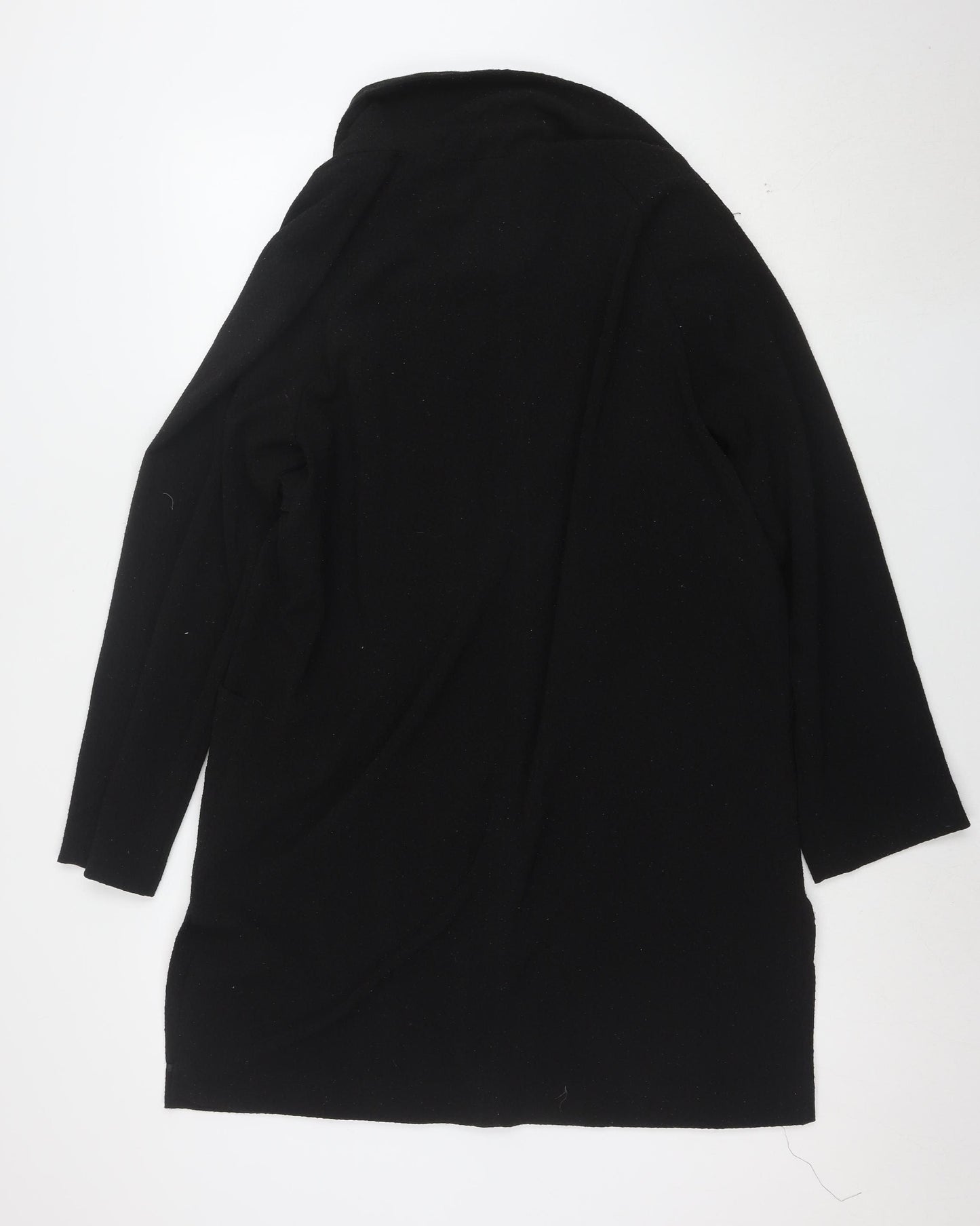 Warehouse Women’s Black Crepe Blazer Size 12 Regular Fit
