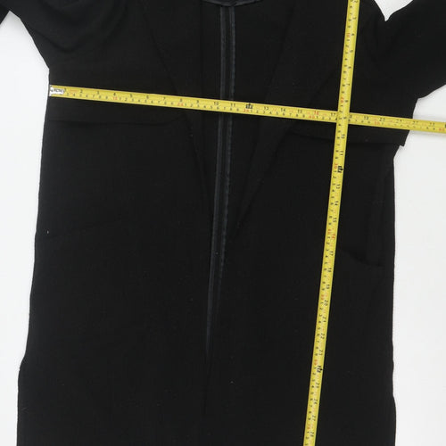 Warehouse Women’s Black Crepe Blazer Size 12 Regular Fit