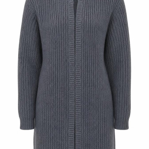 INCITY Women’s Grey Knit Open Cardigan Jumper Size S