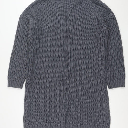 INCITY Women’s Grey Knit Open Cardigan Jumper Size S