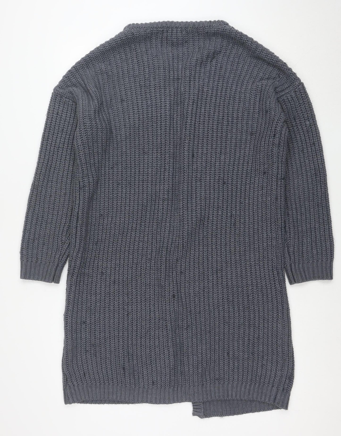 INCITY Women’s Grey Knit Open Cardigan Jumper Size S