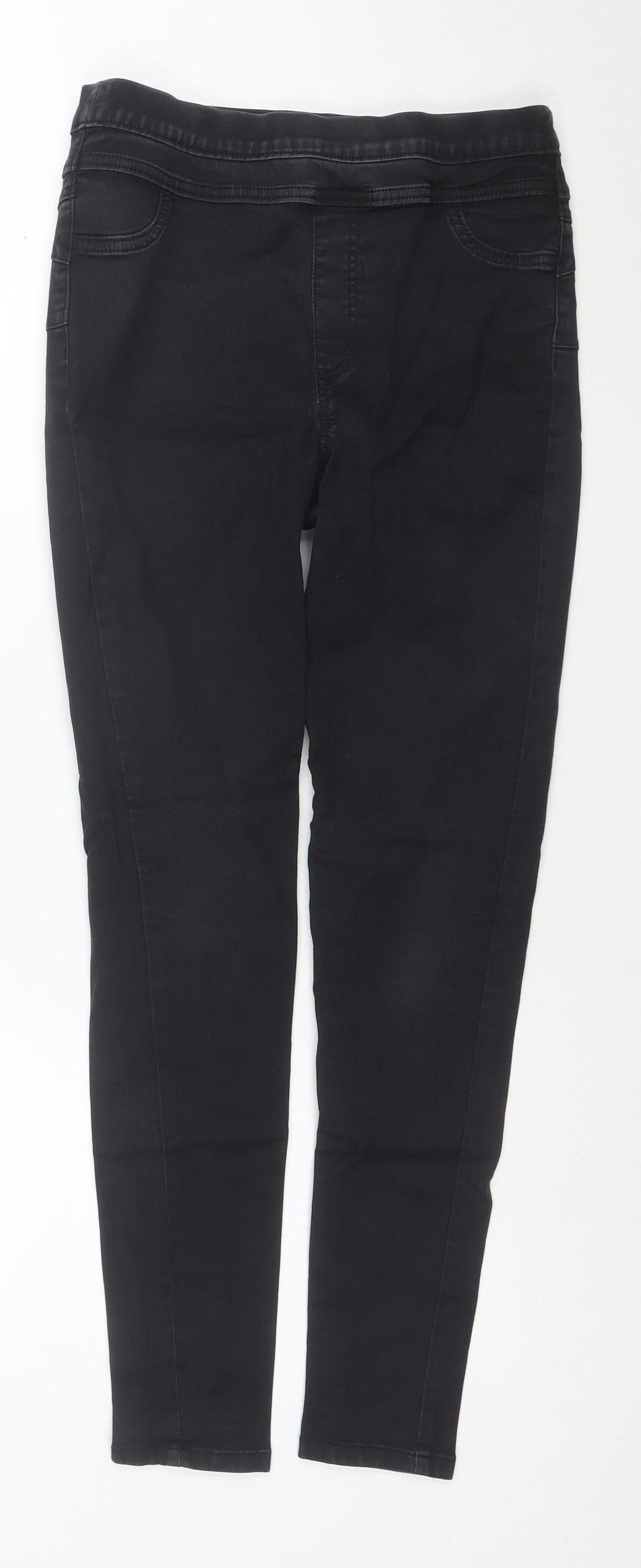 F&F Women’s Black Skinny Jeans Size 10 Stretch Cotton Blend