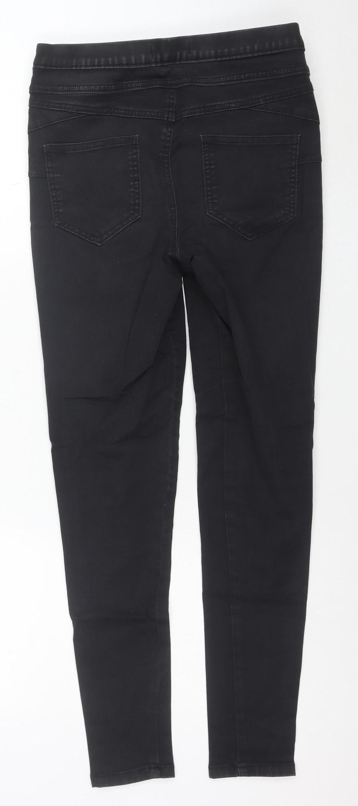 F&F Women’s Black Skinny Jeans Size 10 Stretch Cotton Blend