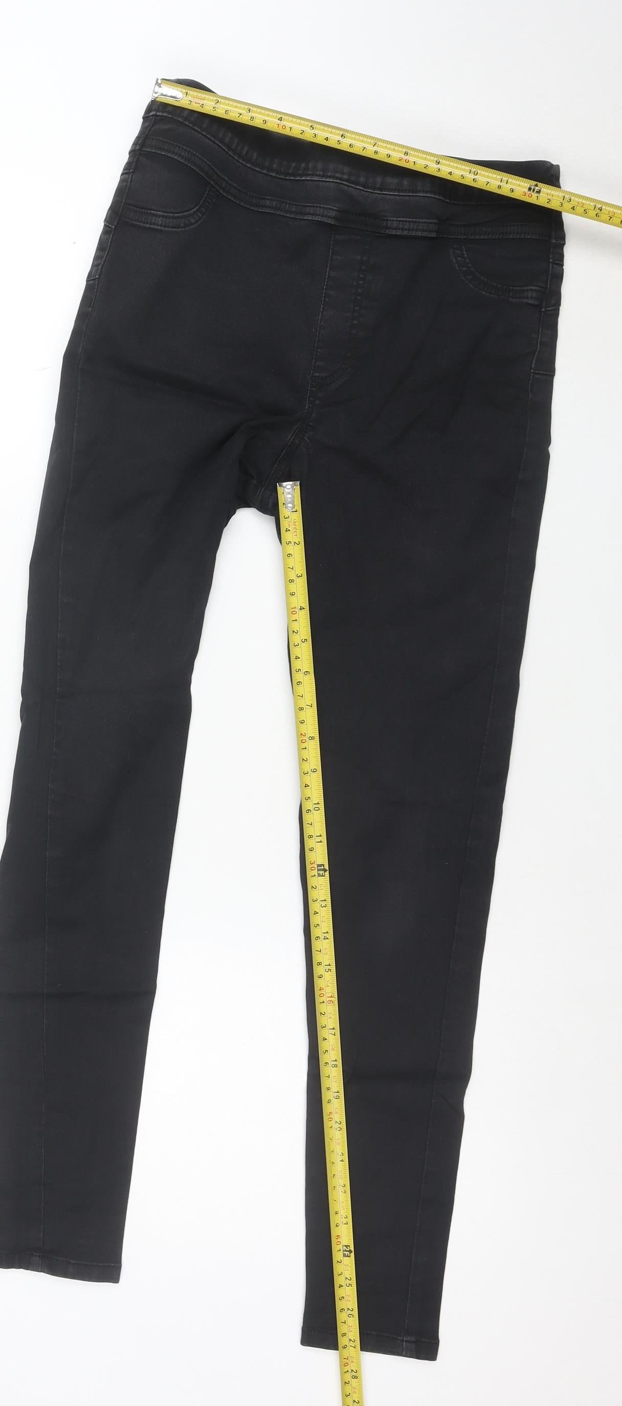 F&F Women’s Black Skinny Jeans Size 10 Stretch Cotton Blend