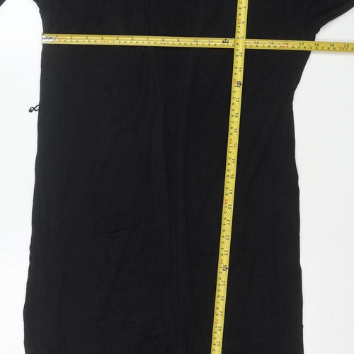 Next Women's Black Size 12 Long Sleeve Cotton Blend Cardigan