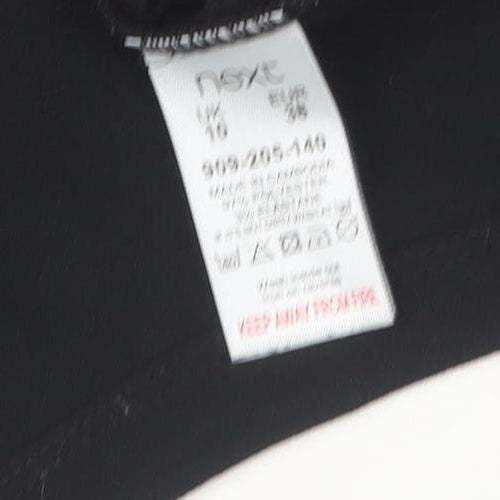 MSA Women’s Black Size 10 Short Sleeve Zip Back Blouse