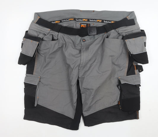 Timberland PRO Men's Grey 2XL Cargo Work Shorts Cotton Blend