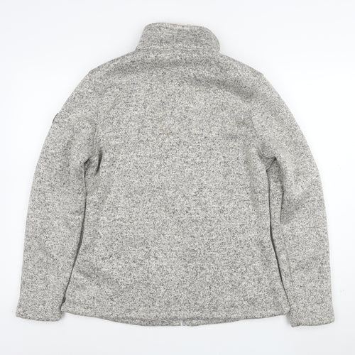 Regatta Great Outdoors Womens Grey Fleece Jacket UK 14 Full Zip Lined
