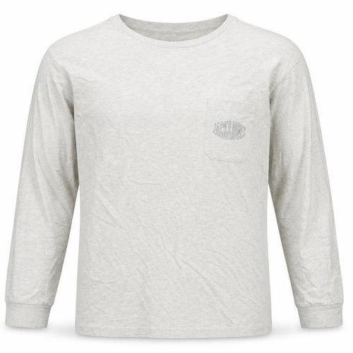 Jack & Jones Men’s Grey XL Long Sleeve Crew Neck T-Shirt